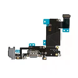 Нижний шлейф Apple iPhone 6S Plus, с разъемом зарядки, наушников, микрофоном, Original Black