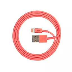USB Кабель JUST Simple Lightning USB Cable Pink (LGTNG-SMP10-PNK) - мініатюра 3