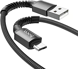 Кабель USB Hoco X71 Especial micro USB Cable Black - миниатюра 2