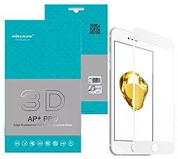 Захисне скло Nillkin Anti Explosion 3D (AP+) Apple iPhone 6, iPhone 6S White - мініатюра 3