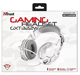 Навушники Trust GXT 322W Gaming Headset white camouflage - мініатюра 3