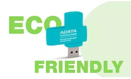 Флешка ADATA 256 GB UC310 Eco USB 3.2 Green (UC310E-256G-RGN) - миниатюра 8