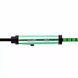 Навушники Metal Zipper Z-03 + mic zipper with light наушники вакуумные светящиеся Green - мініатюра 3
