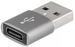 Адаптер-переходник EasyLife M-F USB-A -> USB Type-C Gray - миниатюра 3