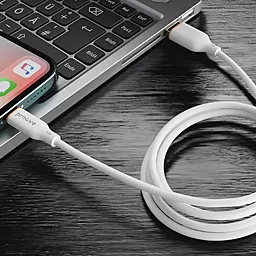 Кабель USB PD Proove Jelly Silicone 27W USB Type-C - Lightning Cable White (CCJS27002102) - миниатюра 5