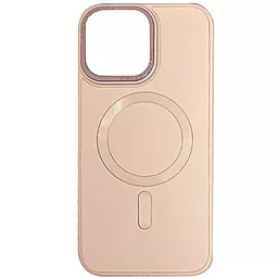 Чехол Epik Bonbon Leather Metal Style with MagSafe для Apple iPhone 15 Light Pink