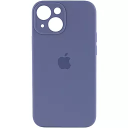 Чехол Silicone Case Full Camera for Apple IPhone 14 Lavender Grey