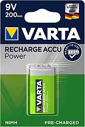 Акумулятор Varta 6F22 (крона) Rechargeable Accu Power (200mAh) Ni-MH 1шт (56722101401)