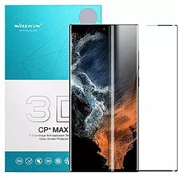 Захисне скло Nillkin (CP+ max 3D) для Samsung Galaxy S22 Ultra Чорний