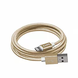 Кабель USB Laut LINK Metallics Lightning Gold (LAUTLKMLTN1.2GD) - миниатюра 2