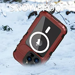 Чохол Shellbox M Waterproof Case with MagSafe для iPhone 14 Red + Black - мініатюра 8