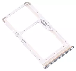Слот (лоток) SIM-карти Xiaomi Redmi Note 8 Pro та картки пам'яті Dual SIM Silver
