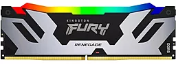 Оперативная память Kingston Fury 16 GB DDR5 7200 MHz Renegade Silver/Black RGB (KF572C38RSA-16) - миниатюра 2