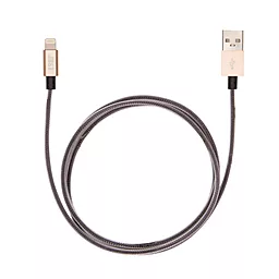 USB Кабель JUST Selection Lightning USB (MFI) Cable Gold (LGTNG-SLCN-GLD) - мініатюра 2