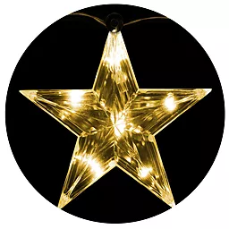 Набір декоративних прикрас "Три яскраві зіроньки" діаметр 12см. колір теплий білий, "Luca Lighting" (8718861498738)