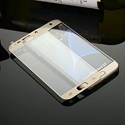 Защитное стекло 1TOUCH 3D Full Cover Samsung G930 Galaxy S7 Gold - миниатюра 4