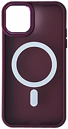 Чехол 1TOUCH Matte Guard with MagSafe для Apple iPhone 14 Marsala
