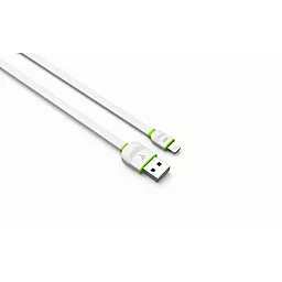 USB Кабель LDNio Lightning flat 2.1A White (LS13) - мініатюра 4