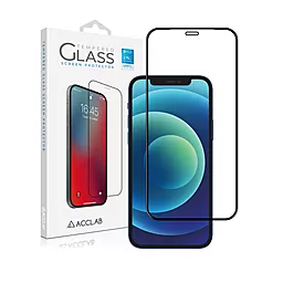 Защитное стекло ACCLAB Full Glue Apple iPhone 12 Mini Black (1283126508226)