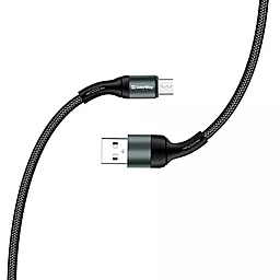 Кабель USB ColorWay 2.4A micro USB Cable Black (CW-CBUM045-BK) - миниатюра 4