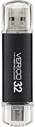 Флешка Verico USB 2.0 32Gb Hybrid CLASSIC (1UDOV-MIBK33-NN) Black - миниатюра 2
