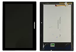 Дисплей для планшета Lenovo Tab 2 A10-70F, A10-70L + Touchscreen Black