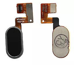 Шлейф Meizu M3 Note (M681H) (10pin) со сканером отпечатка пальца Original Black