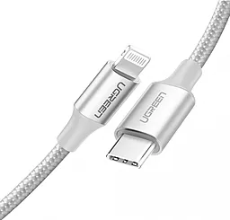 Кабель USB PD Ugreen US304 3A 2M USB Type-C - Lightning Cable Silver (70525) - миниатюра 3