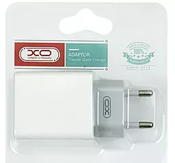 Сетевое зарядное устройство XO L65 Double USB 2.4A White - миниатюра 3