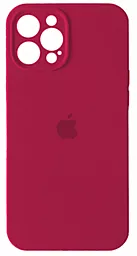Чехол Silicone Case Full Camera для Apple iPhone 15 Pro Rose Red