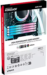 Оперативная память Kingston Fury 32 GB (2x16GB) DDR5 6800 MHz Renegade Silver/White RGB (KF568C36RWAK2-32) - миниатюра 6