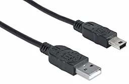 USB Кабель Manhattan Mini USB 1.8m Black (333375)