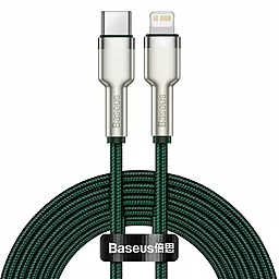 USB PD Кабель Baseus Cafule Metal 20W 2M USB Type-C - Lightning CableGreen (CATLJK-B06)