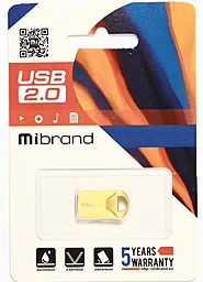 Флешка Mibrand Hawk 64GB USB 2.0 (MI2.0/HA64M1G) Gold - миниатюра 2