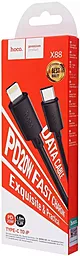 Кабель USB PD Hoco X88 Gratified 20W USB Type-C - Lightning Cable Black - миниатюра 4