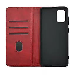 Чехол-книжка 1TOUCH Premium для Samsung A715 Galaxy A71 (Dark Red) - миниатюра 2