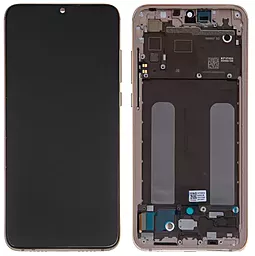 Дисплей Xiaomi Mi 9 Lite, Mi CC9 с тачскрином и рамкой, оригинал, Gold