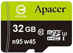 Карта памяти Apacer microSDHC 32GB Class 10 UHS-I U3 + SD-адаптер (AP32GMCSH10U3-R) - миниатюра 2
