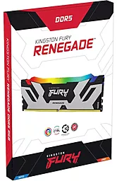 Оперативная память Kingston Fury 32 GB (2x16GB) DDR5 6800 MHz Renegade Silver/Black RGB (KF568C36RSAK2-32) - миниатюра 5