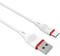 Кабель USB Borofone BX17 USB Type-C Cable White - миниатюра 2