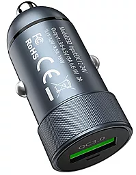 Автомобильное зарядное устройство с быстрой зарядкой Hoco Z32 18W 3.0A Grey - миниатюра 3