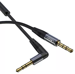 Аудио кабель XO NB-R205 AUX mini Jack 3.5mm M/M Cable 1 м black - миниатюра 2