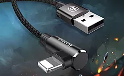 Кабель USB Baseus MVP Elbow Lightning Cable Black (CALMVP-01) - миниатюра 3