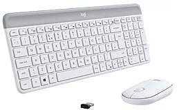 Комплект (клавіатура+мишка) Logitech MK470 Wireless Slim UA Off-White (920-009205)