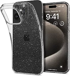 Чехол Spigen Liquid Crystal Glitter для Apple iPhone 15 Pro Max Crystal Quartz (ACS06559)