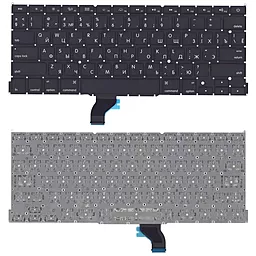 Клавиатура для ноутбука Apple MacBook Pro 13" Retina A1502 с подсветкой клавиш, горизонтальный Enter Black