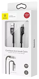 Кабель USB Baseus Anti-Break USB Type-C Cable Black (CATZJ-A01) - миниатюра 5