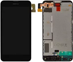 Дисплей Nokia Lumia 630, 635, 636, 638 + Touchscreen with frame (original) Black