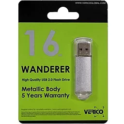 Флешка Verico USB 16Gb Wanderer (1UDOV-M4SRG3-NN) Silver - мініатюра 2