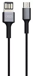Кабель USB XO NB116 Two Sides 2.4A micro USB Cable Black